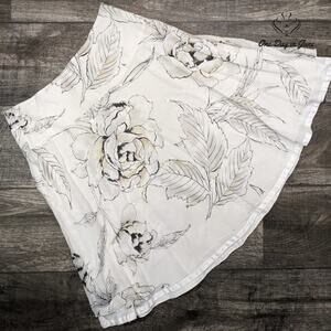 The Limited Sequin Accent Floral A Line Skirt Size 6